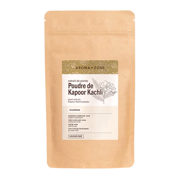 Sachet papier de poudre de kapoor kachli de la marque Aromazone 